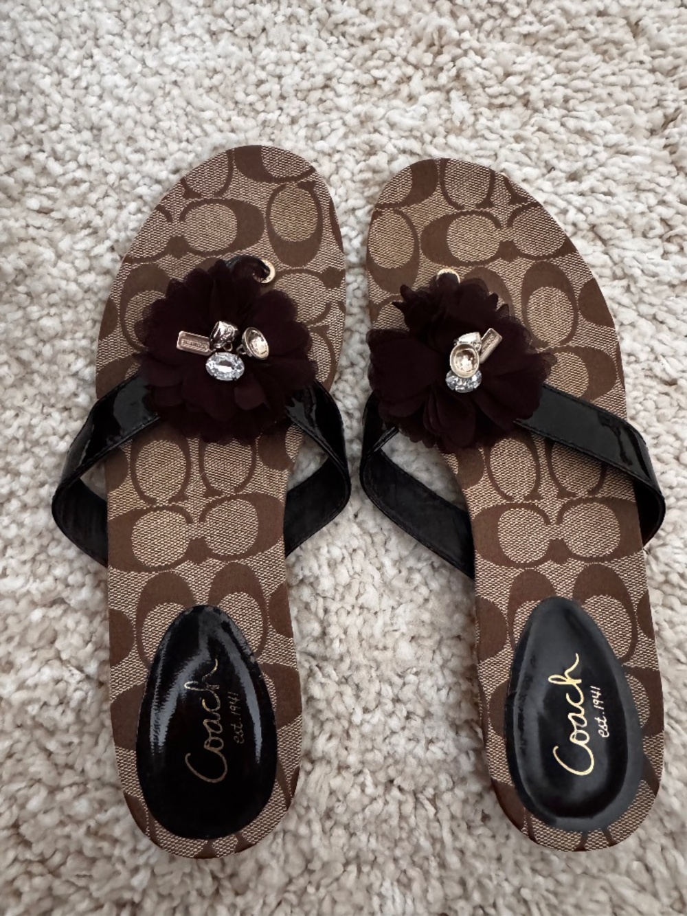 Coach Flip Flops 8.5